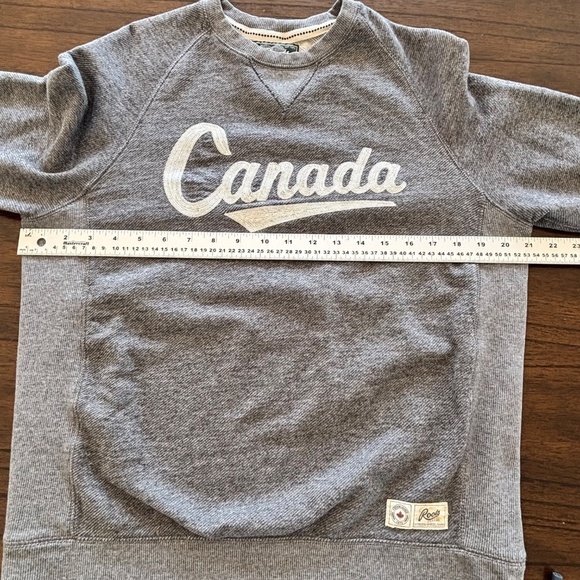 Roots mixed grey crew neck Canada sweatshirt size medium - Picture 12 of 14